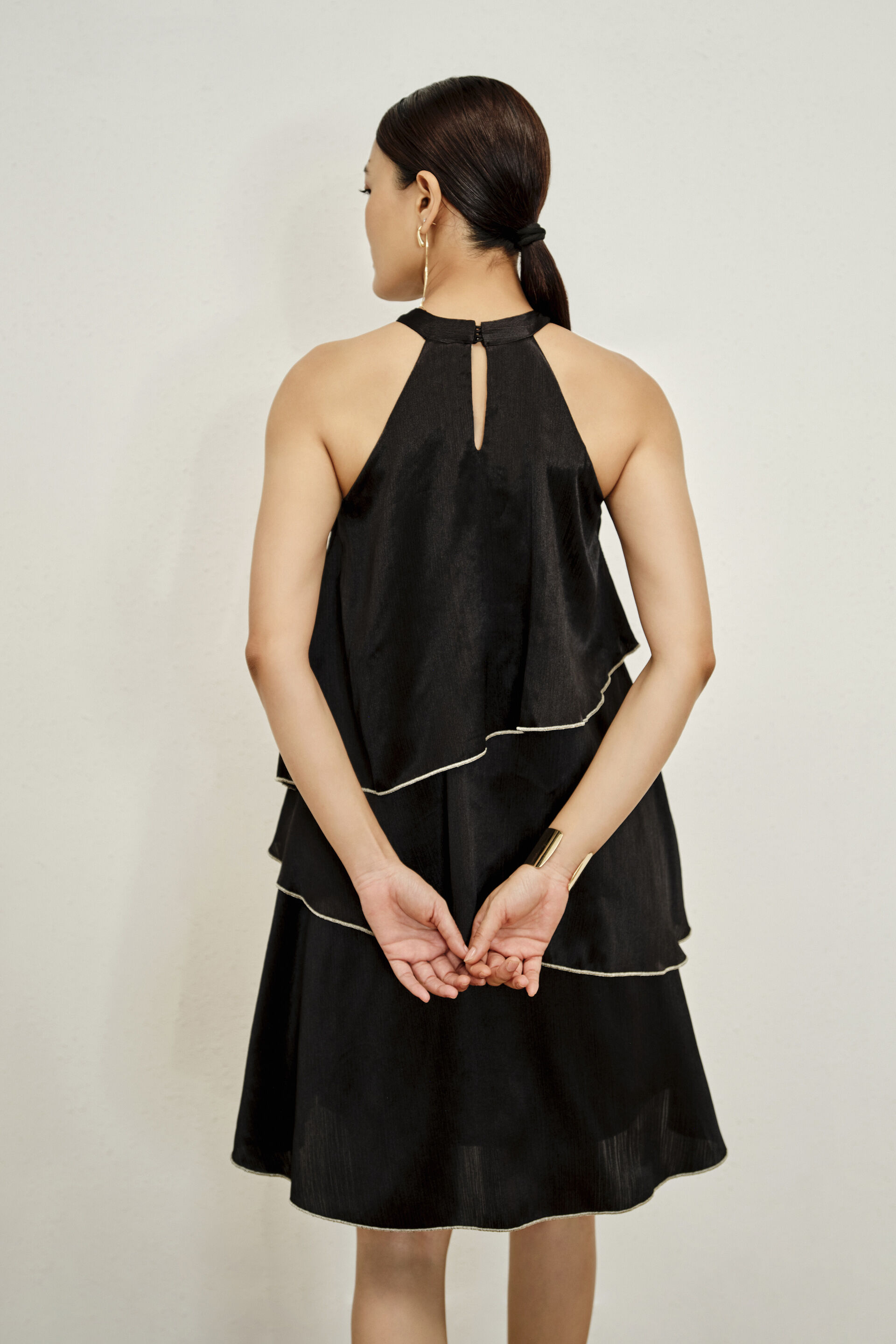 Oryna Black Dress, Black, image 5